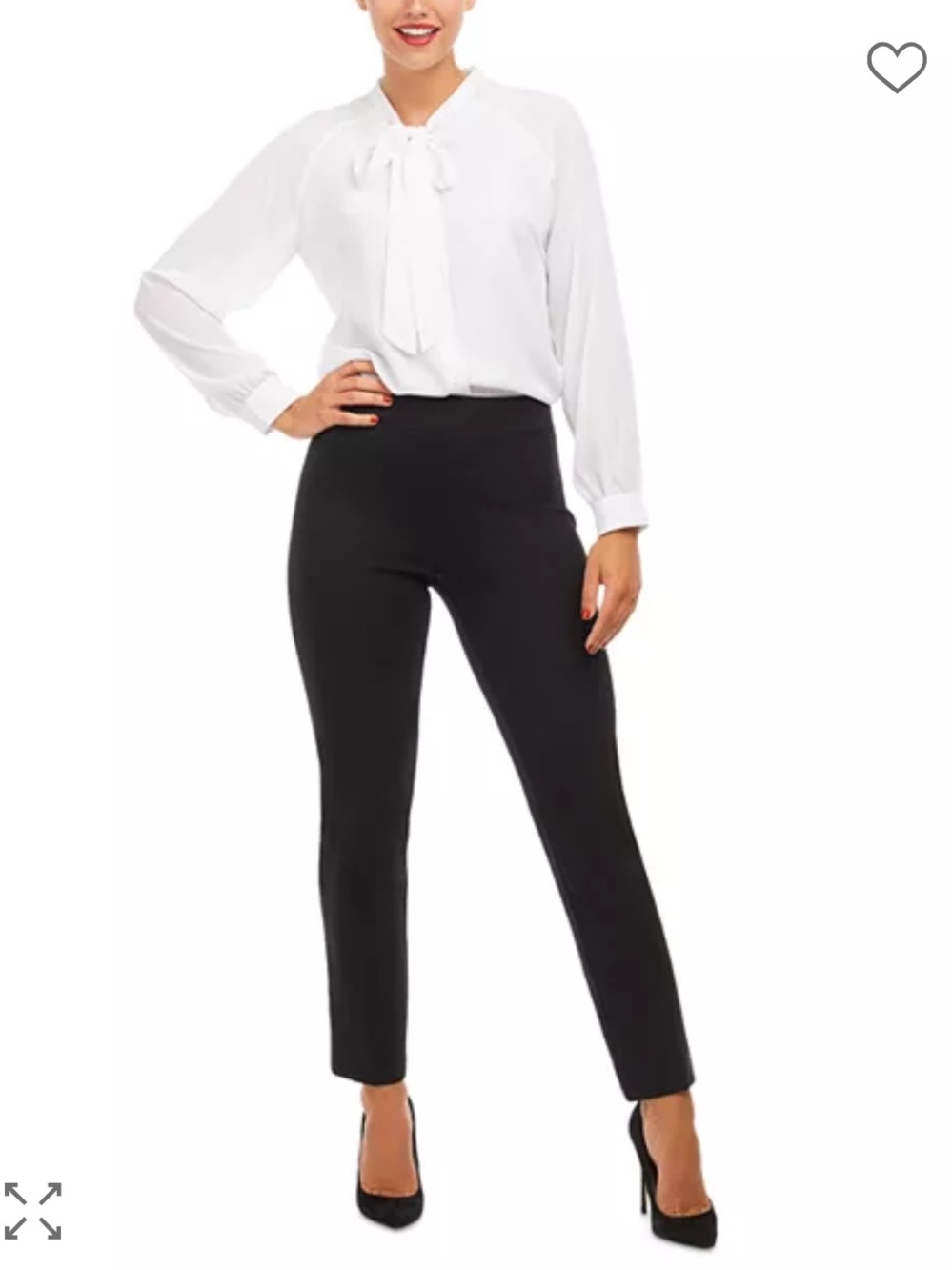 NWT SPANX Perfect Pant Slim Straight Leg Black Shaping Slimming Sz S